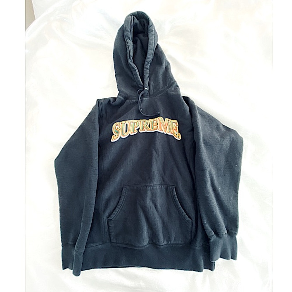 Supreme Black Hoodie Size Medium